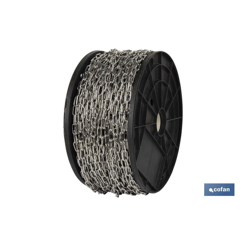 Cadena calibrada de acero inoxidable A4 para Anclas y Boyas | Diferentes tamaños de diámetro y precio por metro