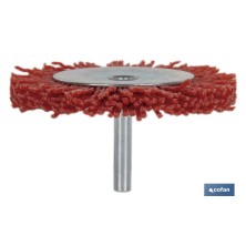 Cepillo Circular con Filamentos Abrasivos de Nylon | Diferentes medidas | Para pulir, esmerilar, eliminar óxido, etc.