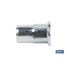 Tuercas remachables semihexagonales de fondo abierto y cabeza ancha | Gran variedad de medidas