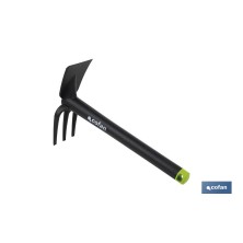 Set de 3 herramientas de jardinería | Incluye: trasplantador, rastrillo y azuela