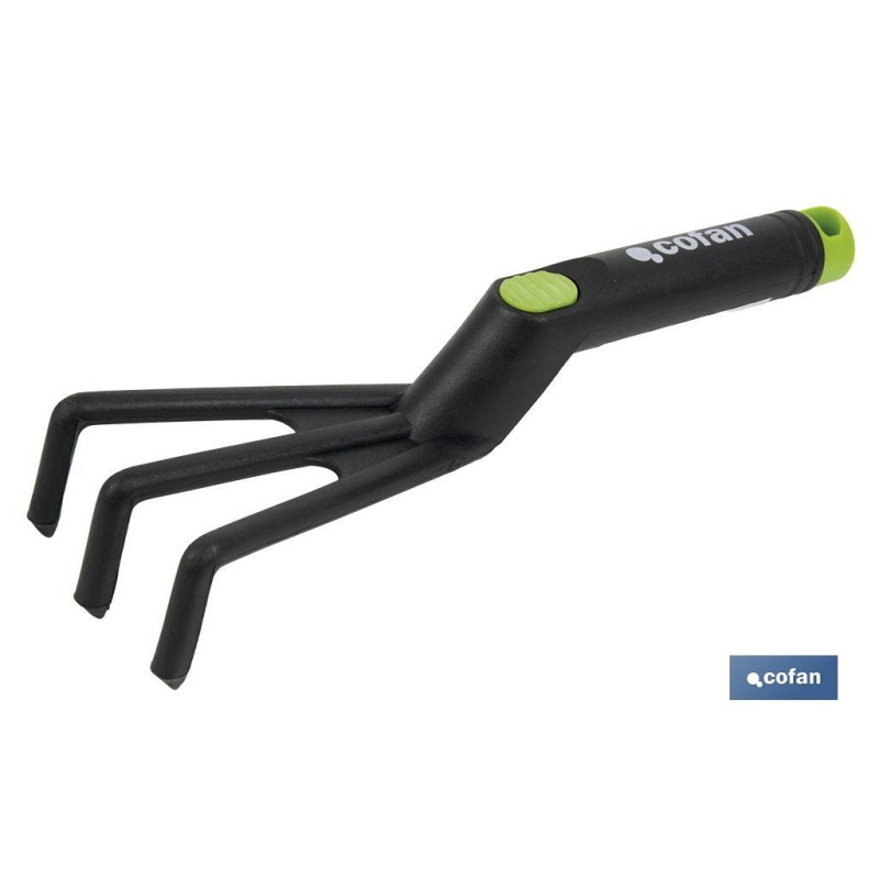 Set de 3 herramientas de jardinería | Incluye: trasplantador, rastrillo y azuela