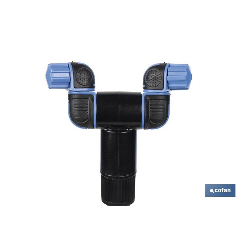 Torre de nebulización extensible para exteriores | Desde 12 hasta 48 cm | Boquillas de ángulo ajustable