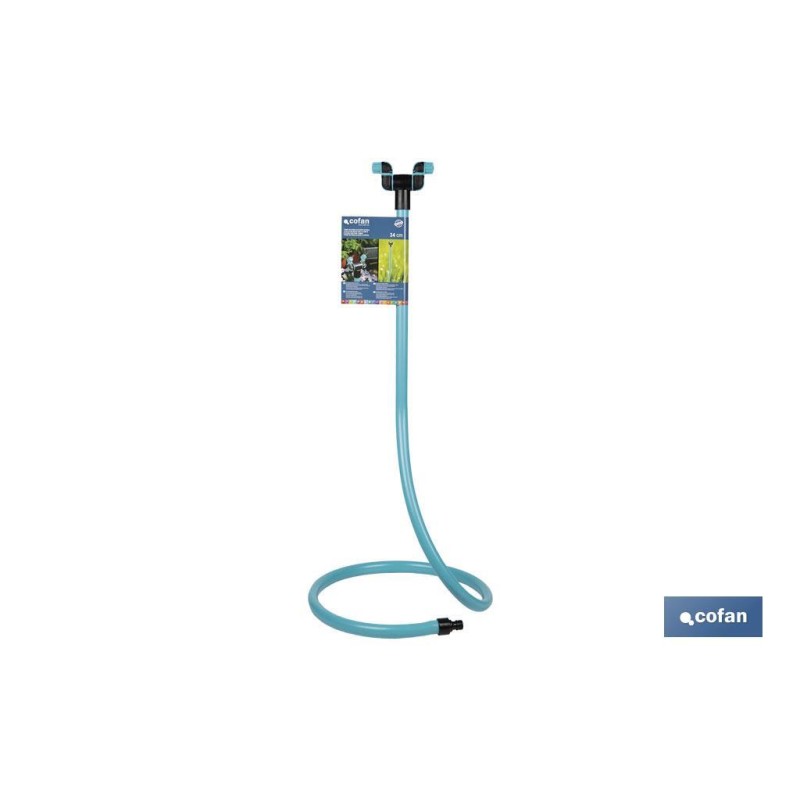 Torre de nebulización de 79 cm de altura con 2 boquillas ajustables | Perfecta para exteriores