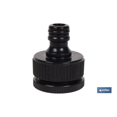 Set de 2 piezas para conectar manguera | Conector con rosca de 1 y adaptador de rosca hembra de 3/4