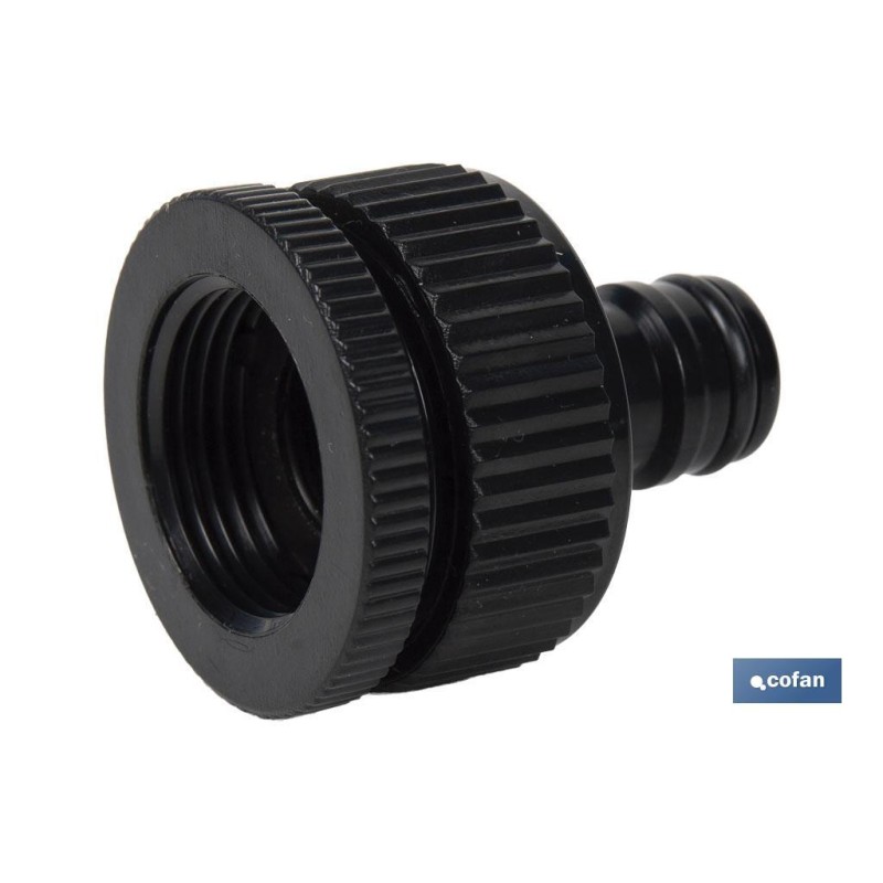 Set de 2 piezas para conectar manguera | Conector con rosca de 1 y adaptador de rosca hembra de 3/4