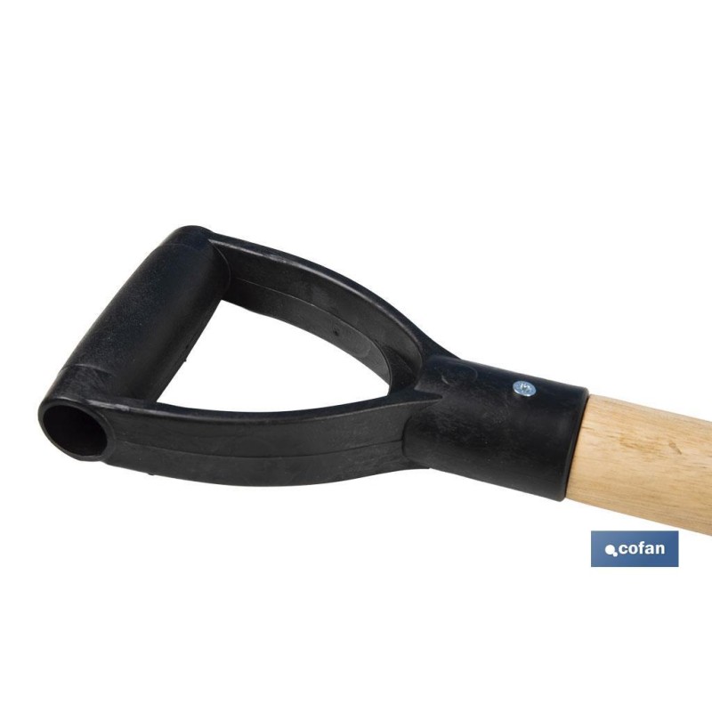 Horca para cavar de acero endurecido | 4 dientes | Ideal para jardinería y agricultura | Medidas: 23 x 105 cm