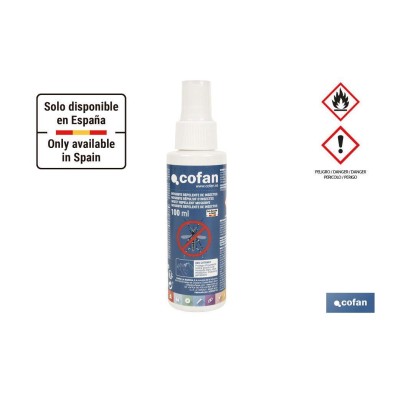 Repelente de insectos | Protección duradera contra mosquitos y garrapatas | Uso seguro para toda la familia | Capacidad: 100 ml 