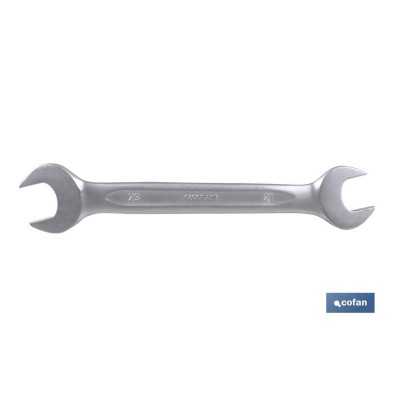 Llave fija de doble boca pulidas | Fabricada en acero al cromo de alta calidad | Medidas de 55-60 mm