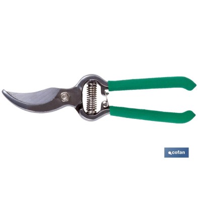 Tijeras de podar y recolección a una mano | Con mangos forjados y bañados en vinilo antideslizante | Corte clásico