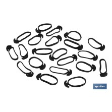 Goma de ancla N.º 5 Extra | Goma ancla de 5 cm | Tensor para tutores de plantación | Para cultivo