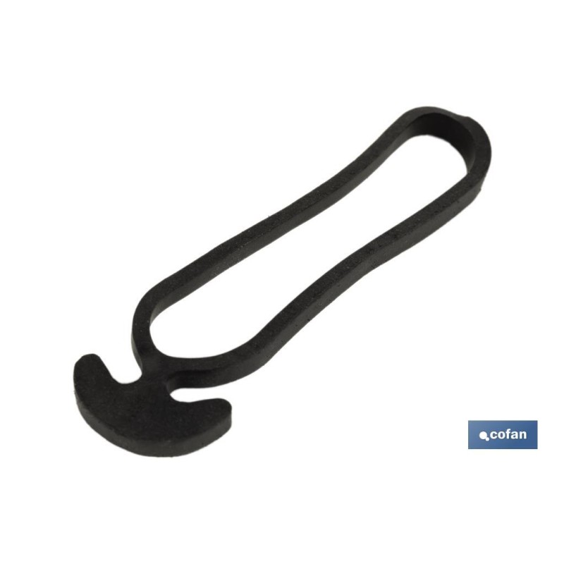 Goma de ancla N.º 8 Extra | Goma ancla de 8 cm | Tensor para tutores de plantación | Para cultivo