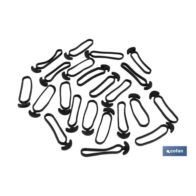 Goma de ancla N.º 8 Extra | Goma ancla de 8 cm | Tensor para tutores de plantación | Para cultivo