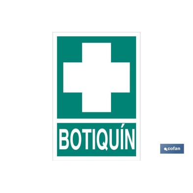 Señal de Botiquín Luminiscente y Adhesiva