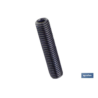 Espárrago Roscado Allen. Punta Plana Negro