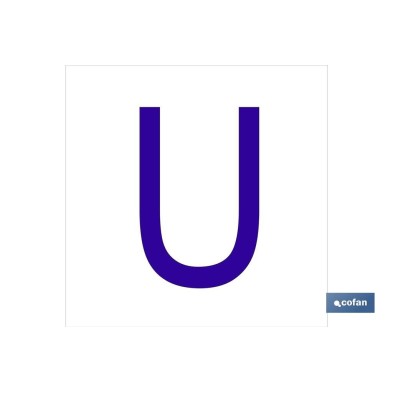 U Letra en glasspack