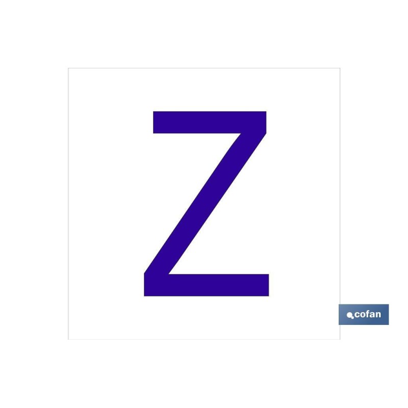 Z Letra en glasspack