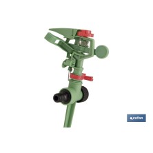 Aspersor sectorial de riego | Material de polipropileno | Apto para jardín