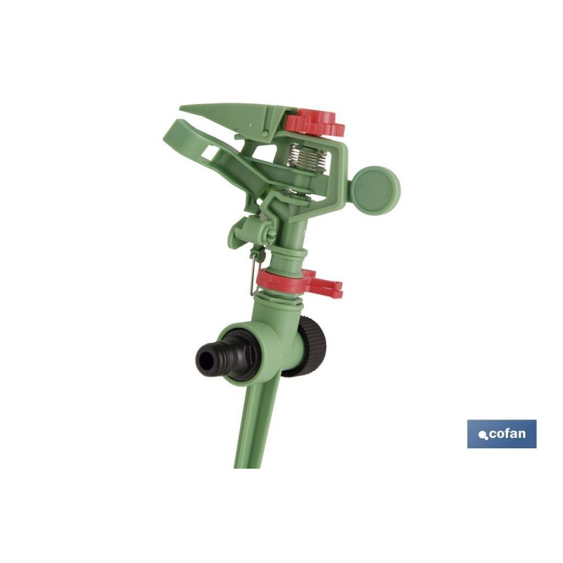 Aspersor sectorial de riego | Material de polipropileno | Apto para jardín