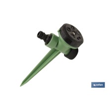 Aspersor de riego | 5 posiciones de riego | Material de polipropileno | Apto para jardín