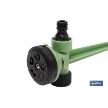 Aspersor de riego | 5 posiciones de riego | Material de polipropileno | Apto para jardín