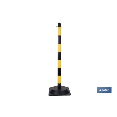 Poste con Base Amarillo/Negro