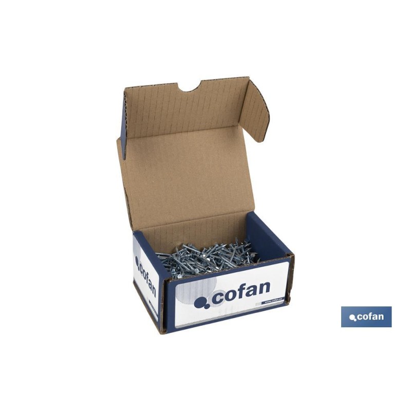 Punta/Clavo Acero Z. Cabeza Plana