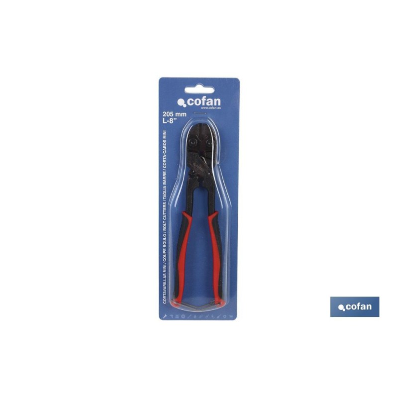 Cizalla de regulación central | Cortavarillas Mini | Longitud 205 mm