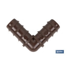 Conexión en Codo para riego por goteo | Uso recomendado para Jardinería y Agricultura