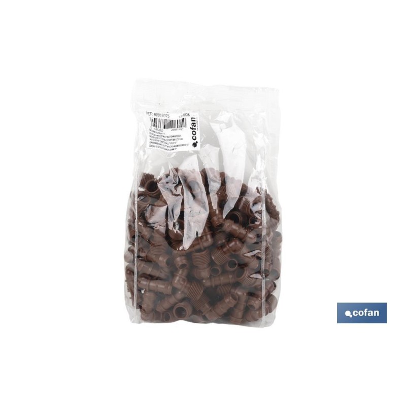 Conector en forma de Codo con Rosca Macho 3/4''