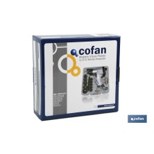 Maletín de Pistola de impacto 1/2 con Bocas de impacto | Maletín con 17 piezas |  Llave de Impacto Neumática 1/2