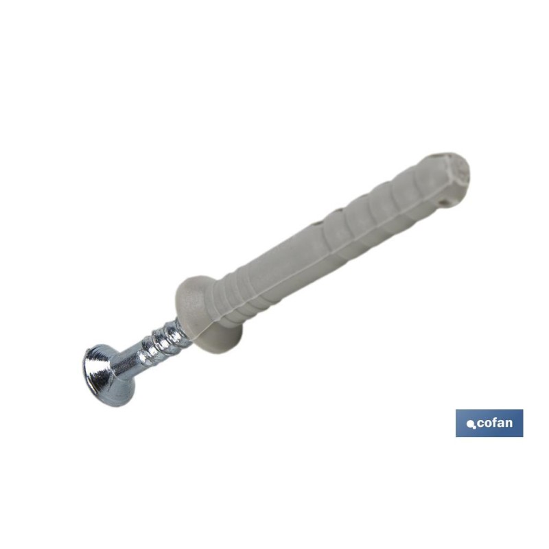 Taco de golpe con collarín avellanado | Medidas desde Ø 5 hasta 8 mm | Longitudes desde 30 hasta 80 mm