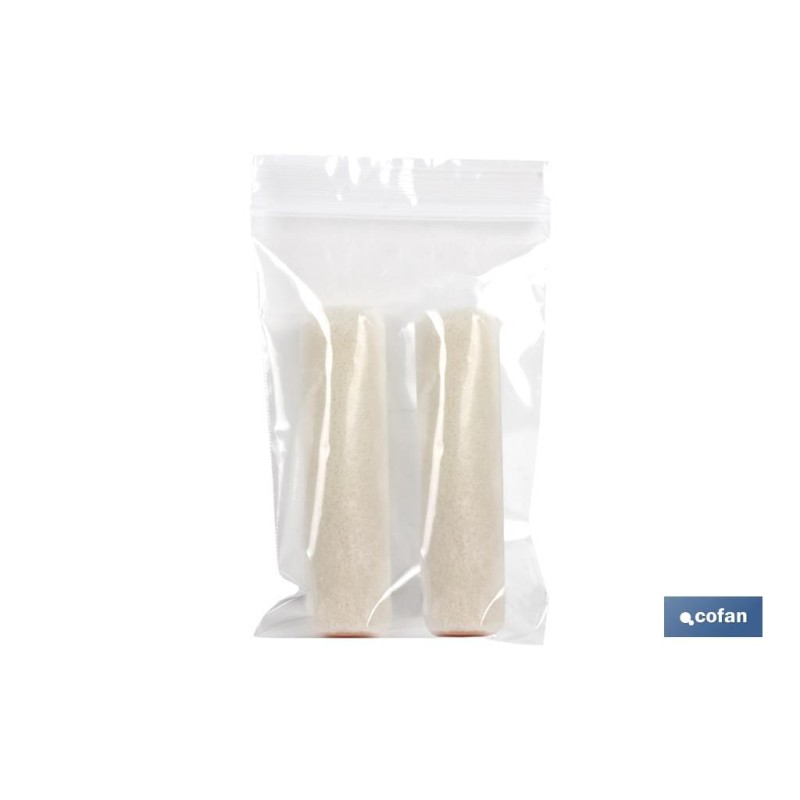 Recambios de mini rodillos en velour (terciopelo) | Pack de 2 unidades | Diferentes medidas