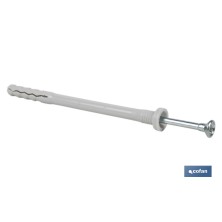 Taco de golpe con collarín plano | Medidas desde Ø 5 hasta 8 mm | Longitudes desde 30 hasta 80 mm