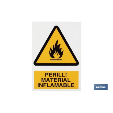 Perill material inflamable