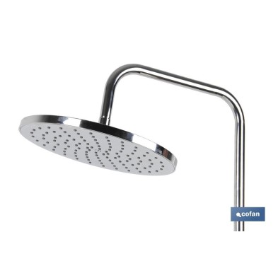 Cabezal de Ducha Redondo | Fabricado en Latón Cromado y ABS | Medida 30 cm