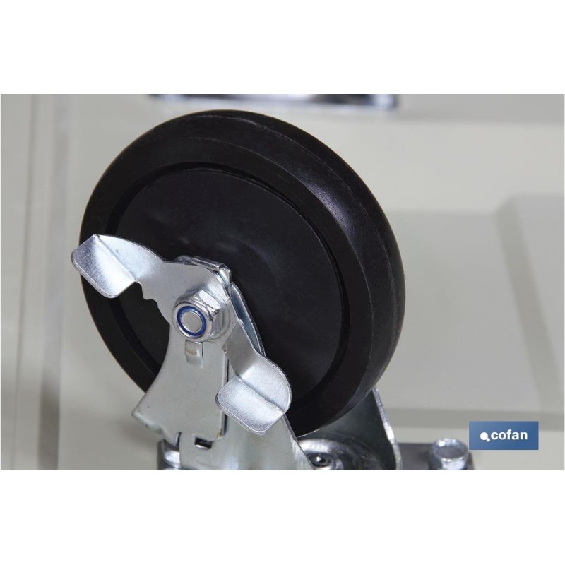 Carro plataforma plegable de aluminio