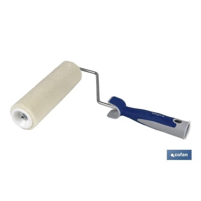 Rodillo de Lana para Esmaltar | Uso Profesional | Longitud 180mm | Diámetro ø40 mm
