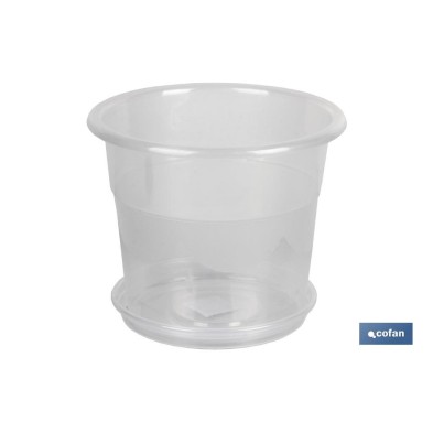 Maceta transparente modelo Orquídea  | Especial para plantas y flores | Perfecta para colocar en exterior y en interior