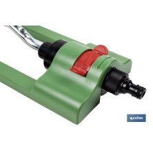 Aspersor oscilante regulable