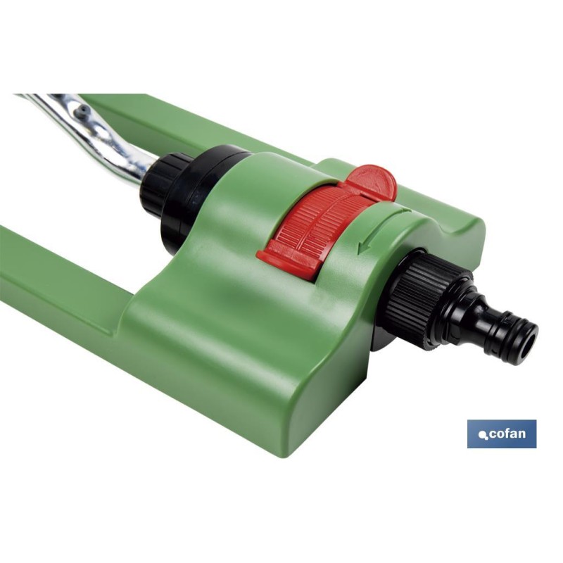 Aspersor oscilante regulable