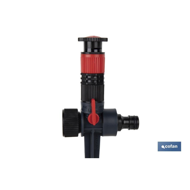 Aspersor sectorial direccionable