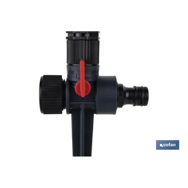 Aspersor sectorial direccionable