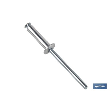 Remaches Aluminio Flor Cabeza Alomada