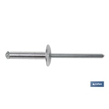 Remaches Aluminio Flor Cabeza Ancha