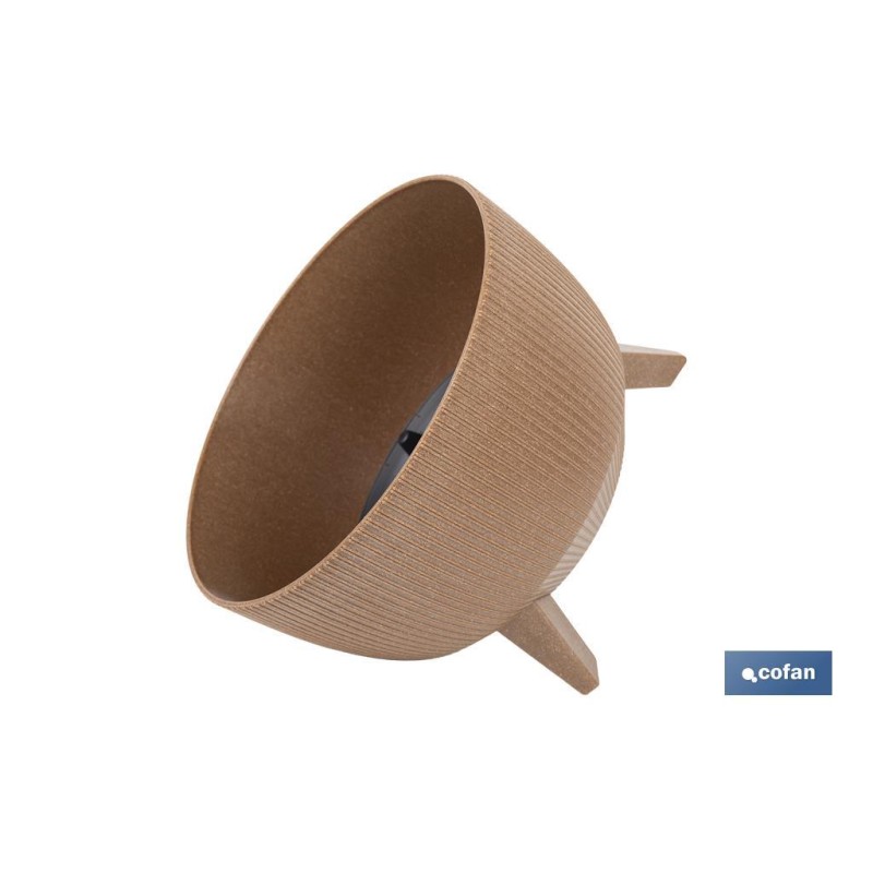 Macetas decorativas con patas desmontables | Macetas redondas con rayas | Resistentes a UV | Disponibles en varios colores y dif