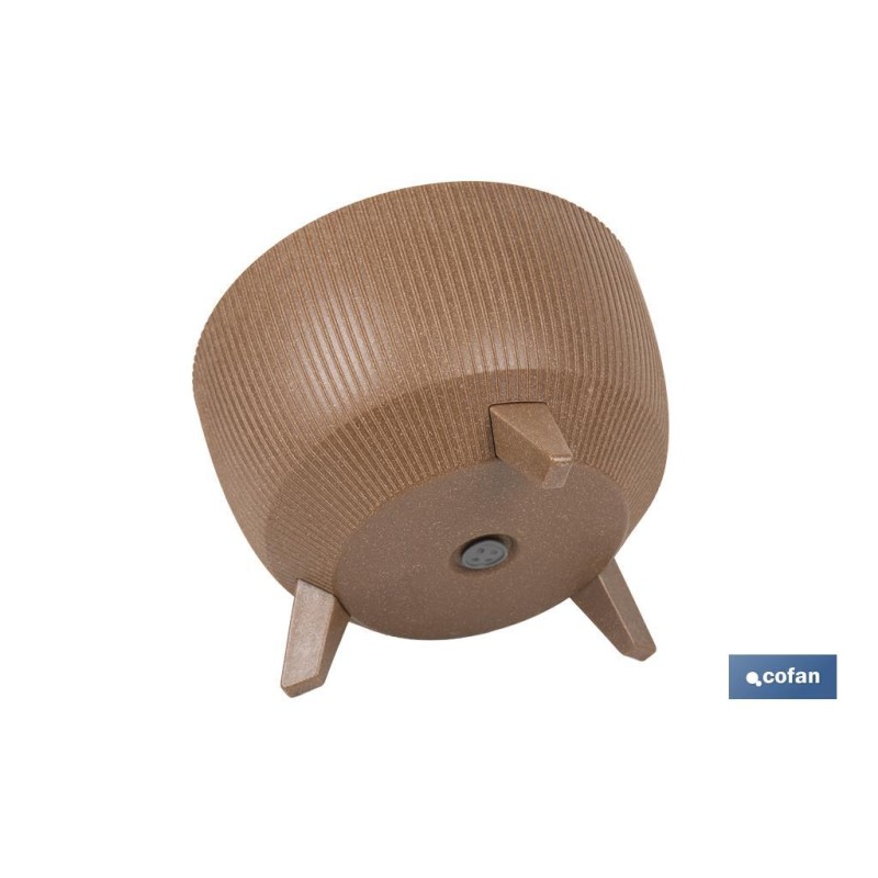 Macetas decorativas con patas desmontables | Macetas redondas con rayas | Resistentes a UV | Disponibles en varios colores y dif