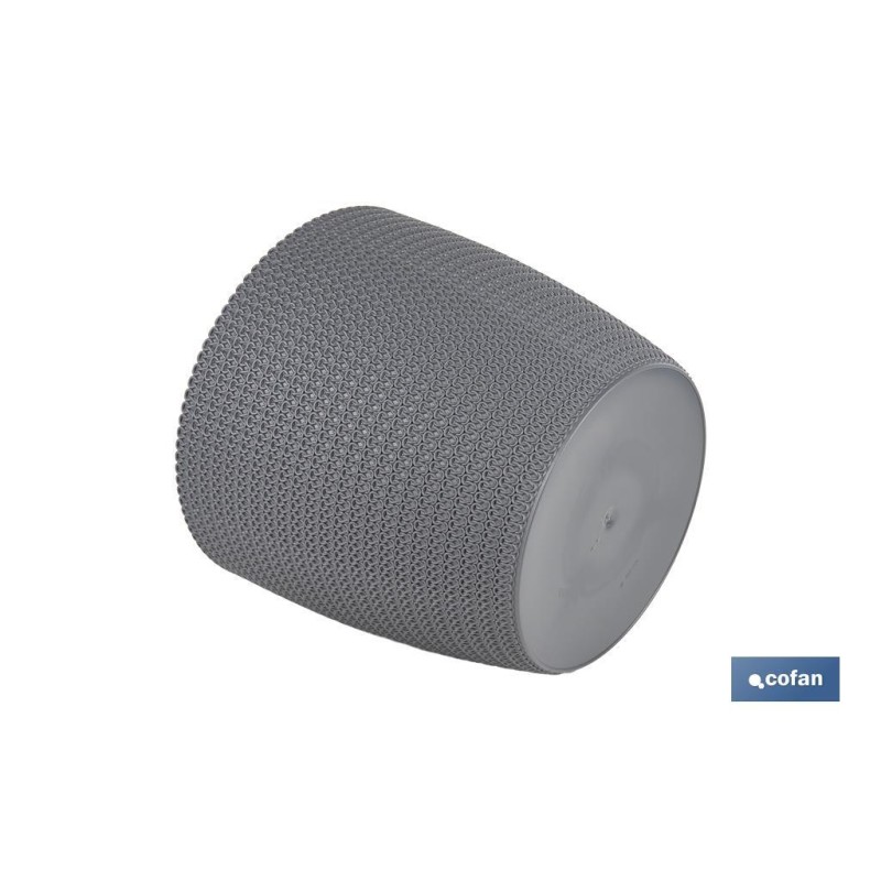 Maceteros decorativos con diseño trenzado | Resistentes a los UV | Material: polipropileno | Disponibles en diferentes medidas y