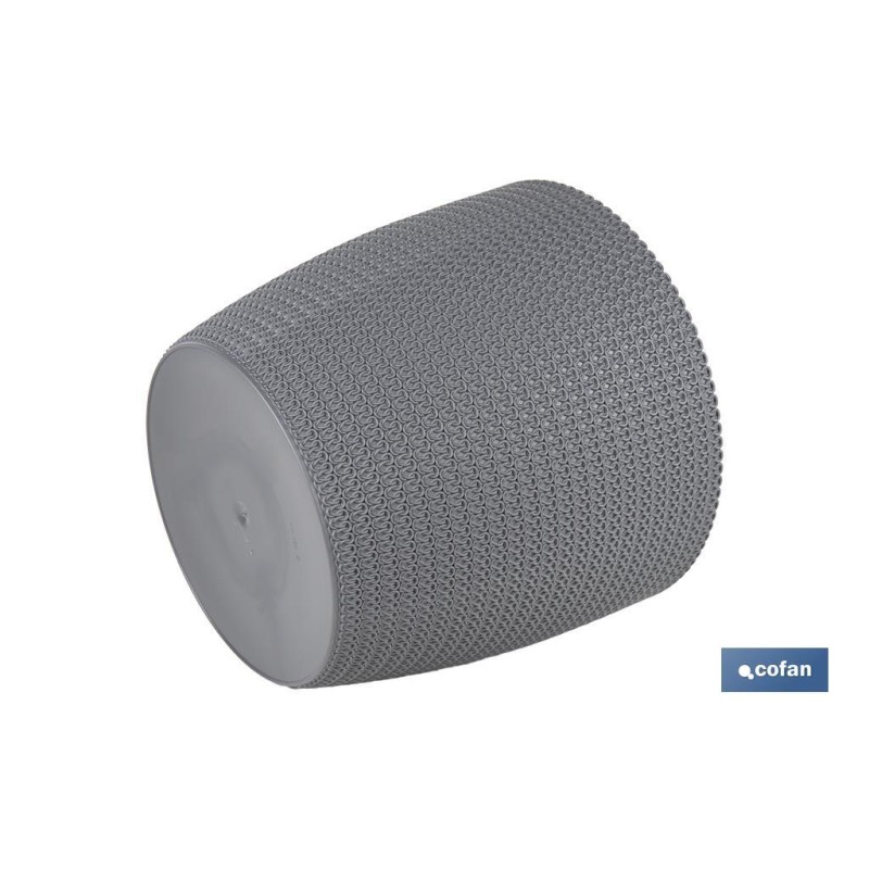 Maceteros decorativos con diseño trenzado | Resistentes a los UV | Material: polipropileno | Disponibles en diferentes medidas y