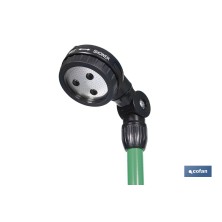 Ducha de jardín con trípode | Altura regulable | 2 funciones: ducha y nebulización | Conector universal incluido | Altura máxima