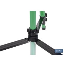 Ducha de jardín con trípode | Altura regulable | 2 funciones: ducha y nebulización | Conector universal incluido | Altura máxima